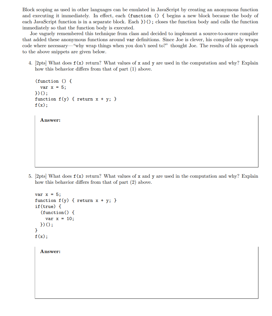 values of x and y are used in the computation and why?