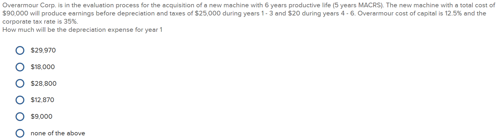  Overarmour Corp. is in the evaluation process for the acquisition of
