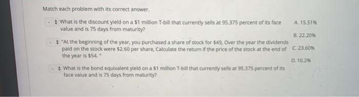  A 15.5196 Match each problem with its correct answer. What is