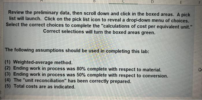  Review the preliminary data, then scroll down and click in the