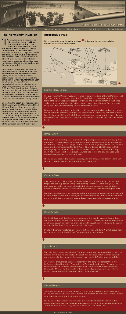 within an aside element that Jakob wants displayed alongside the Normandy Invasion