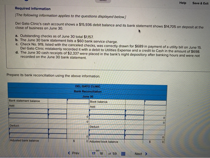  Help Save & Exit Required information [The following information applies to
