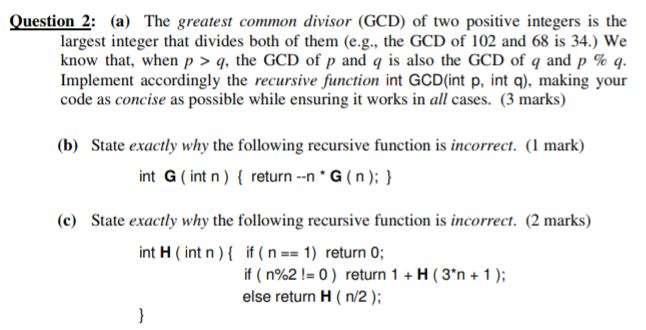  My working code: #include using namespace std; int GCD(int p, int