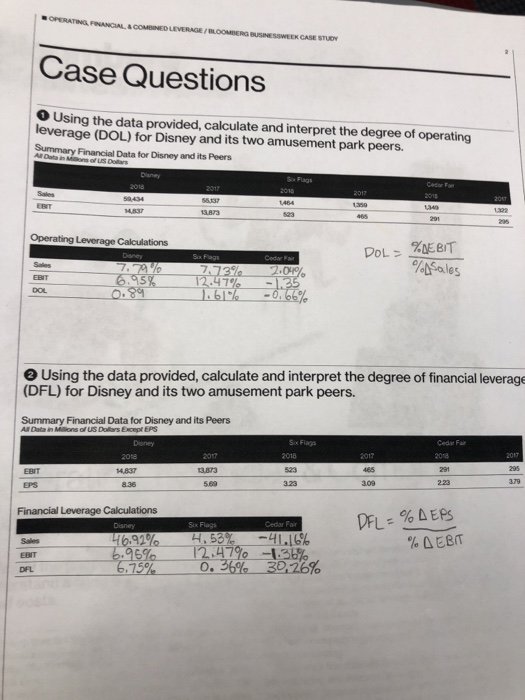 did i do #1&2 right?pleahe help with #3, how to find EBIT?