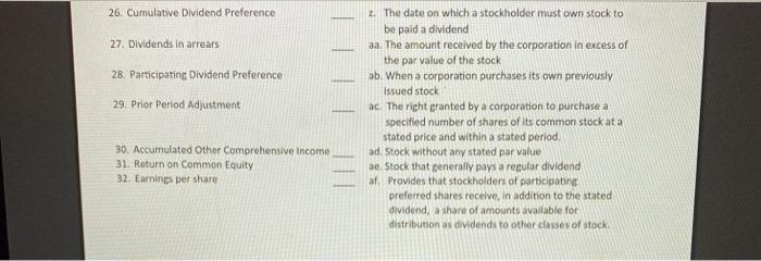 Stockholders - additional shares of the corporation's own stock b. The date