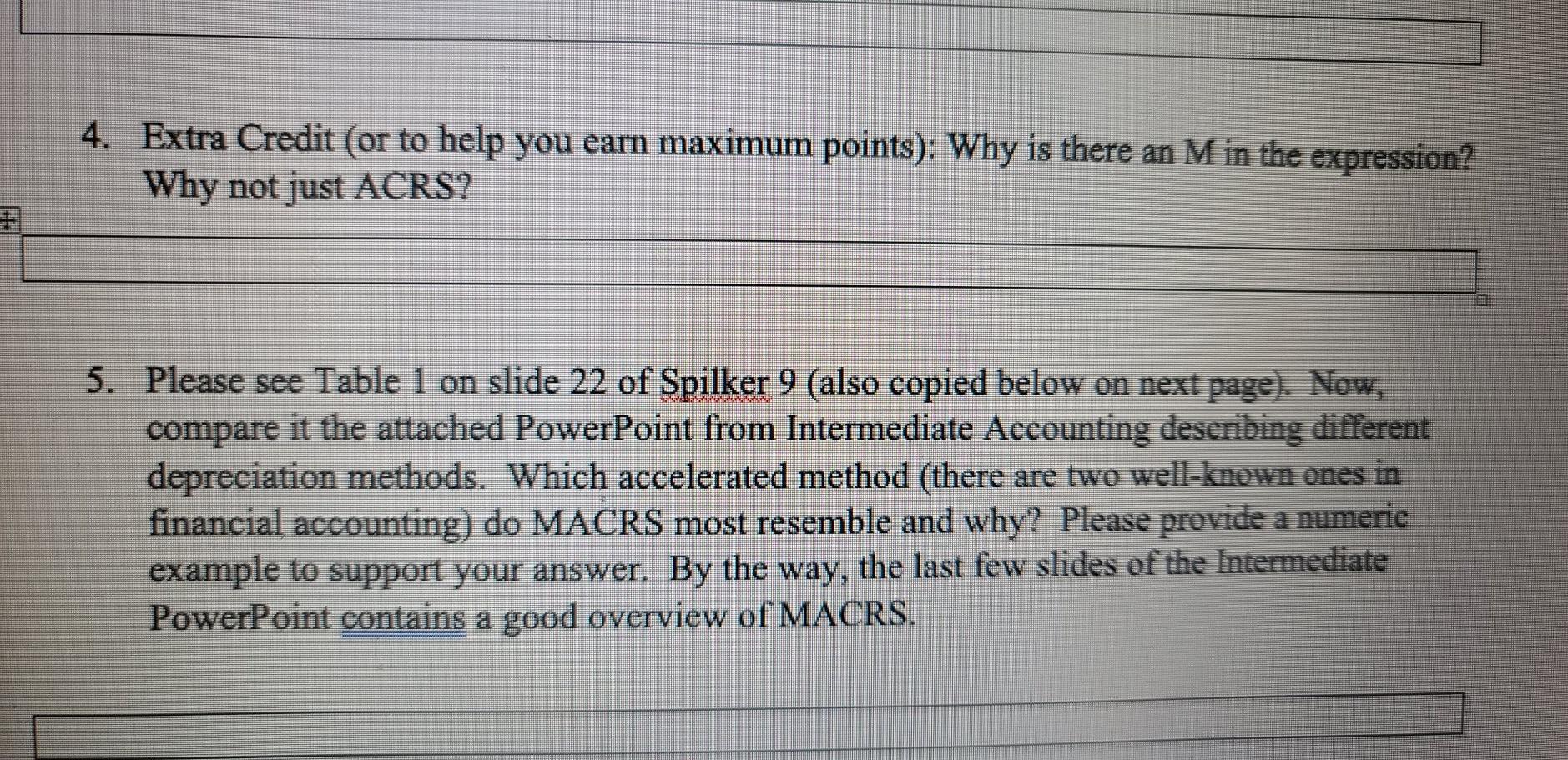 4. Extra Credit (or to help you earn maximum points). Why