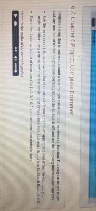  6.7. Chapter 6 Project: Complete Drummer Compose a song that is