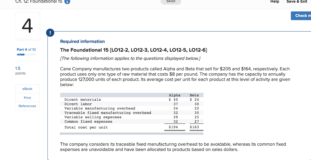  What contribution margin per pound of raw material is earned by
