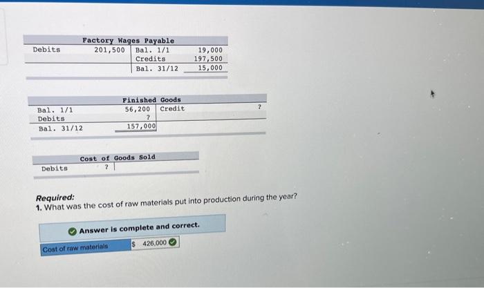 ledger accounts for Realm Company are given below for the just-completed year: