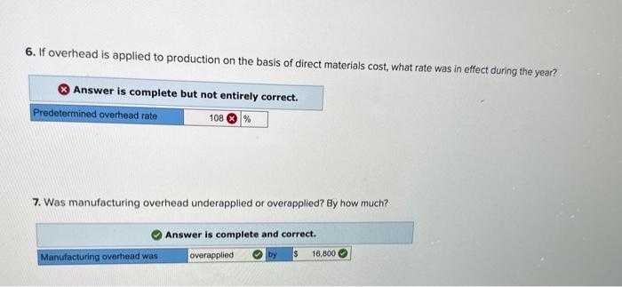 consisted of indirect materials? Answer is complete and correct. 3. How much