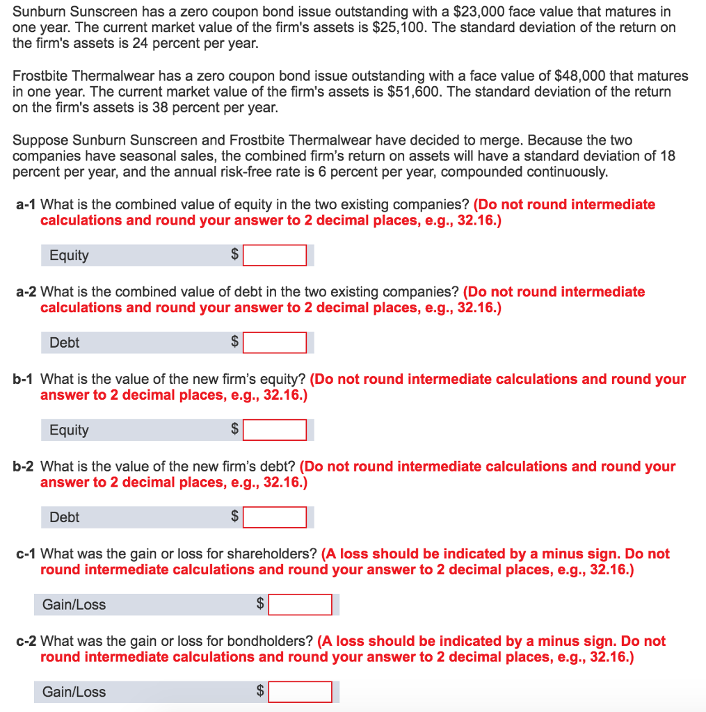  Sunburn Sunscreen has a zero coupon bond issue outstanding with a