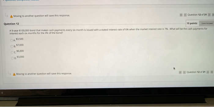 answers only Moving to another question will save this response Question 12