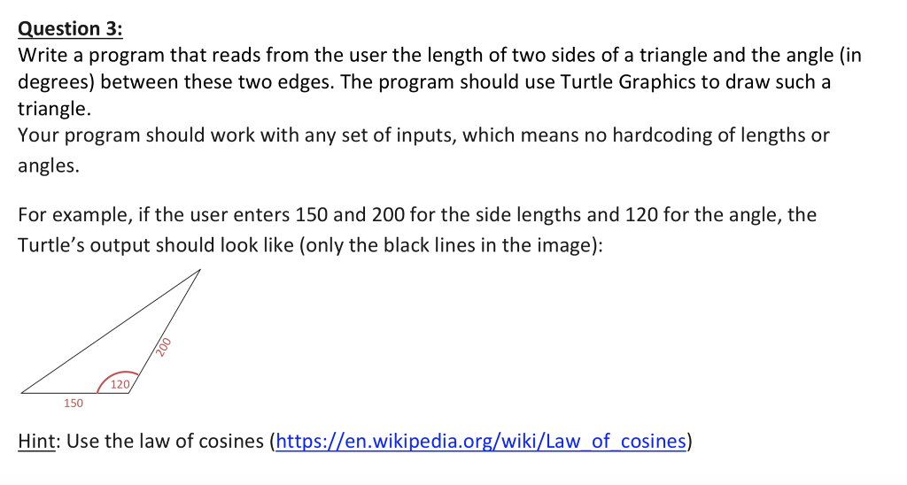  In Python Question 3: Write a program that reads from the