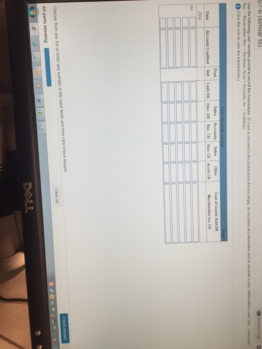  Accounting math question. Please answer in format shown. S7-6 (similar to)
