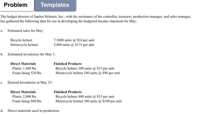  please expline your answer the 21% tax rate Problem Templates The