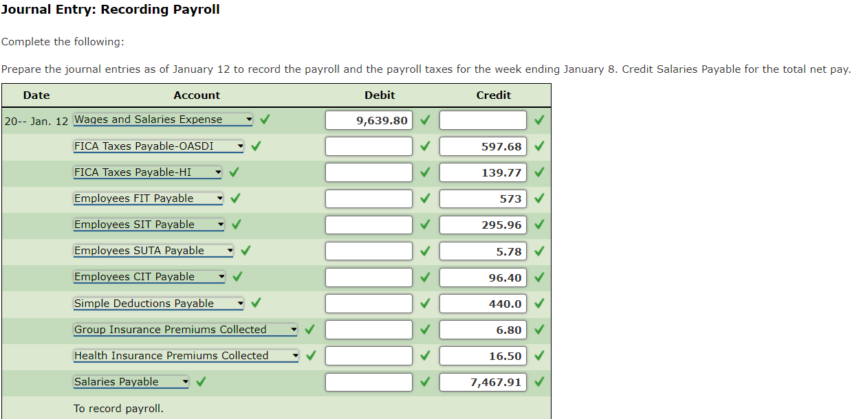 I need help calculating the fields with the red x's. Journal Entry: