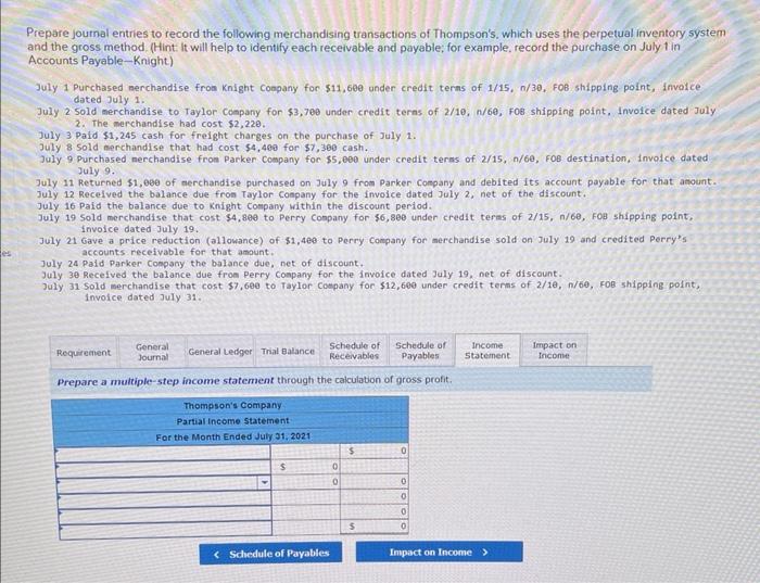 Please help with this problem! Prepare joumal entries to record the following