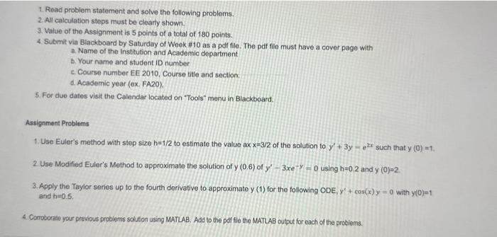  1. Read problem statement and solve the following problems. 2. All