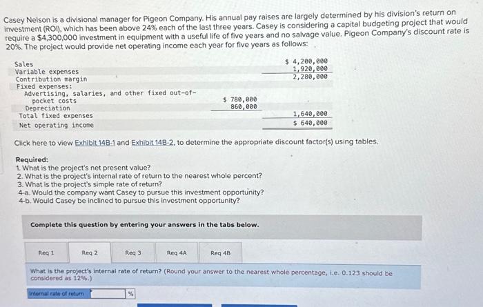 manager for Pigeon Company. His annual pay raises are largely determined by