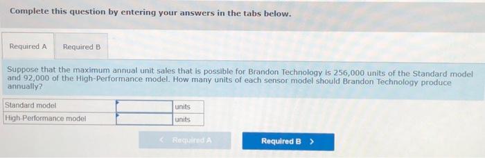aerospace industry. The difference in the two models relates to the required
