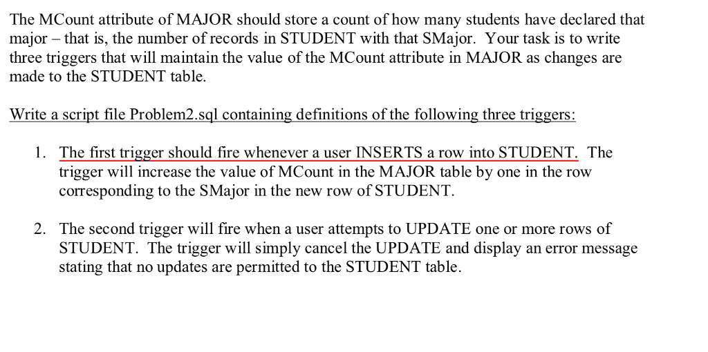 defined and populated by the following script: DROP TABLE EMPLOYEE CASCADE CONSTRAINTS;