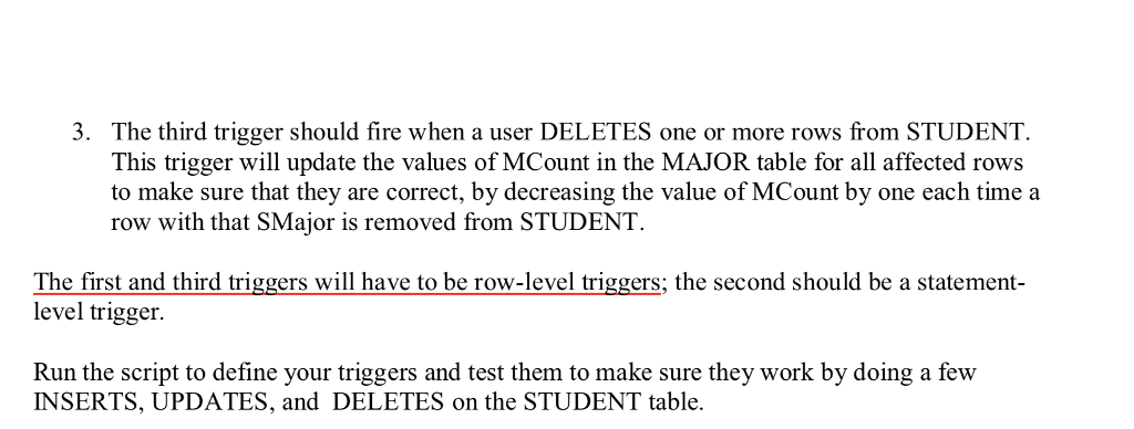 CREATE TABLE EMPLOYEE I D Name Hours CHAR (7) , VARCHAR2 (12),