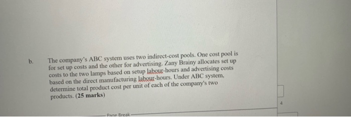 Suggested time: 45 minutes Answer following questions based on the scenario of