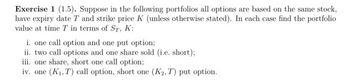 Question about Mathematical Finance Please write step by step and clearly