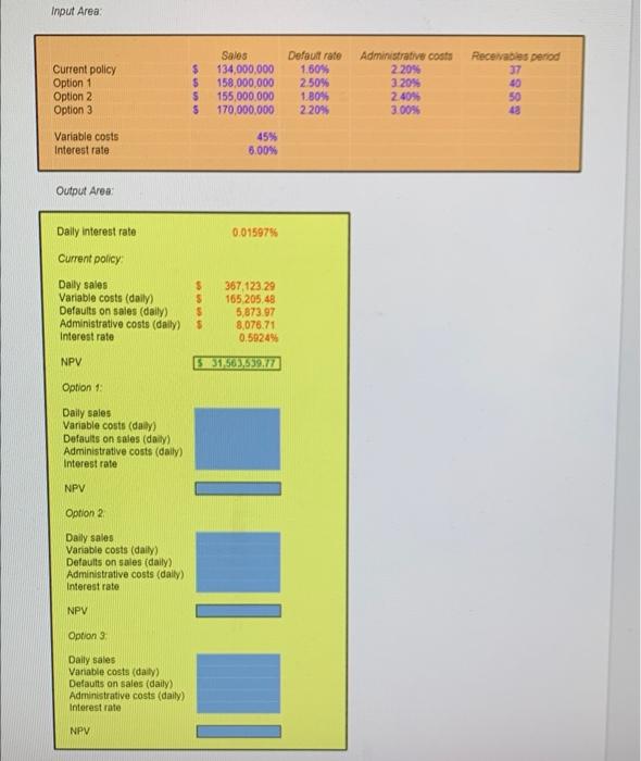  Input Area: Output Aree