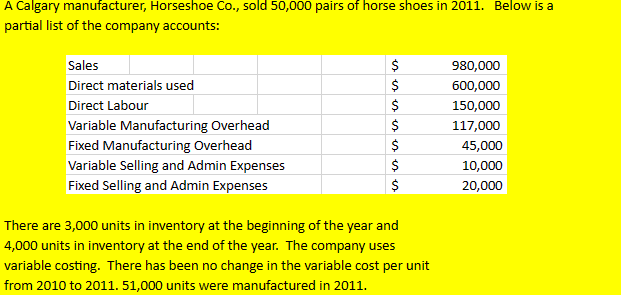  Prepare a Contribution Format Income Statement PREPARE A CONTRIBUTION FORMAT INCOME