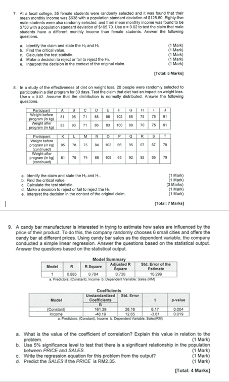 QM SEC B QUESTION 7,8,9 PLS HELP ME TO SOLVE THIS QUESTION.