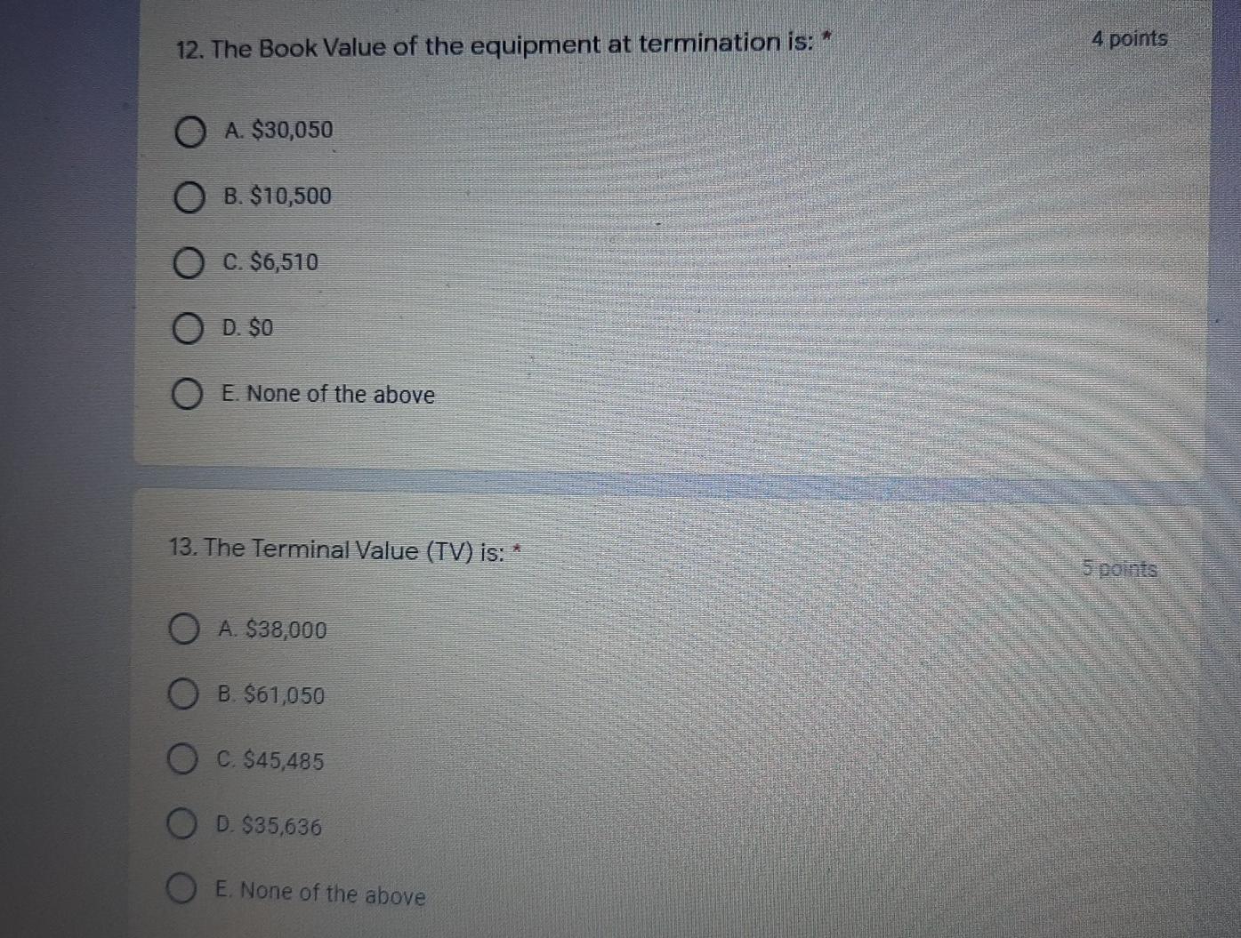 4-year life along with the following features: The necessary equipment is priced