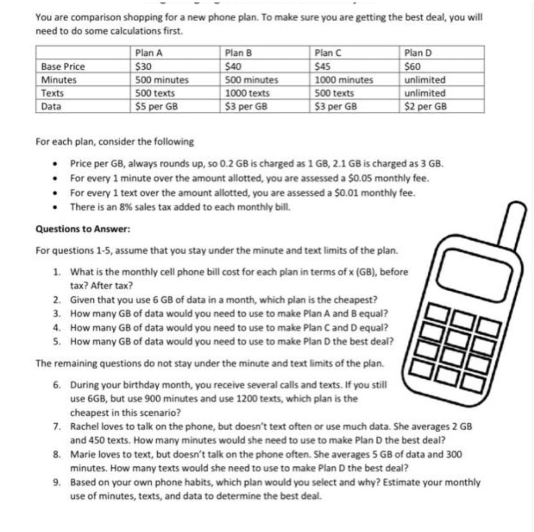 For question number 6, how would I set this up as