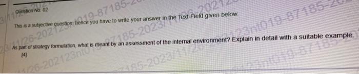  This is a subjoctive question, hence you have to write your