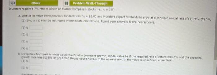  please answer ASAP its due soon!! ivestors requite a 79 rate