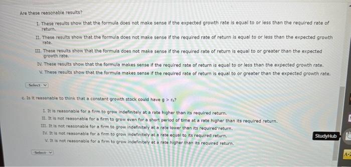 investort expect dividends to grow at a conatant annual rate of (1)