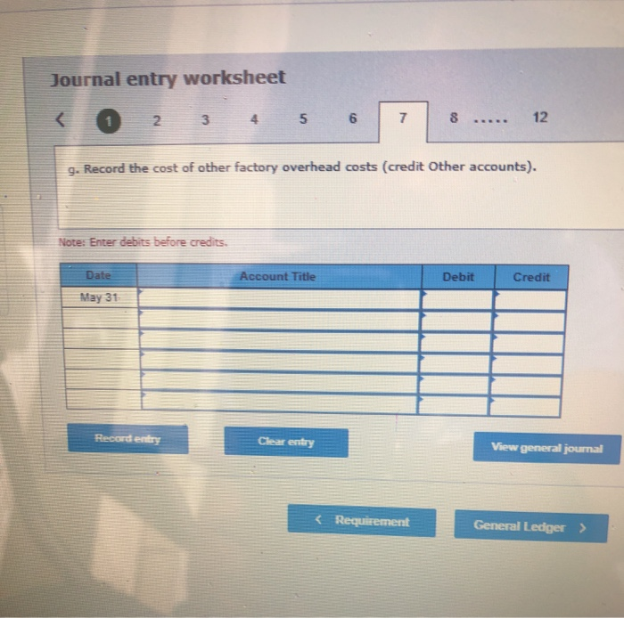 61,60e Factory Overhead Rates Cutting (150% of direct materials used) Stitching (12e
