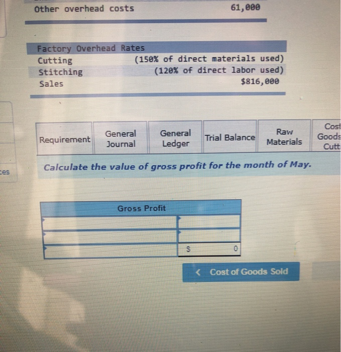 (Stitching). Note: Enter debits before credits. Date Account Title Debit Credit May