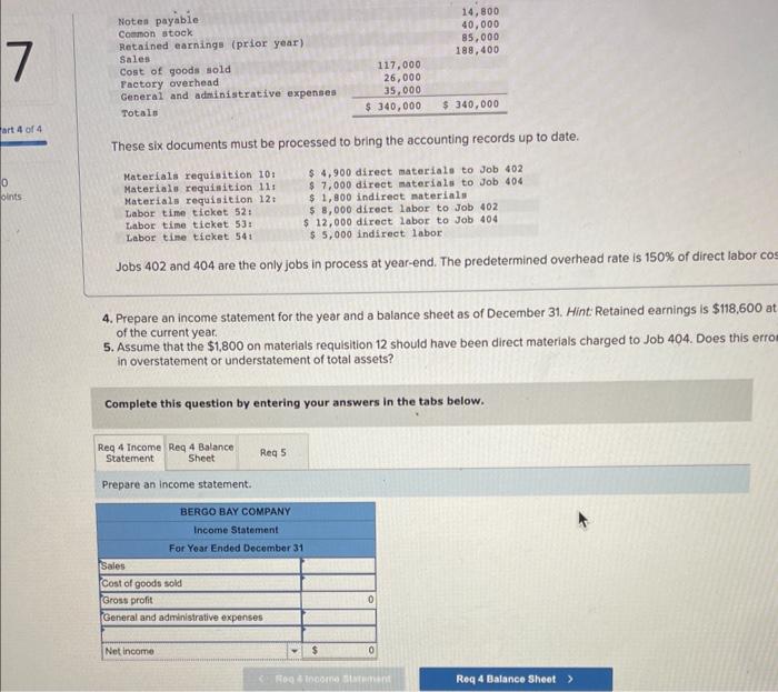 six documents must be processed to bring the accounting records up to
