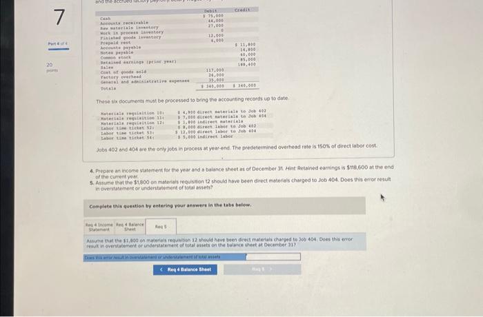 year-end. The predetermined overhead rate is 150% of direct labor cost. 4.