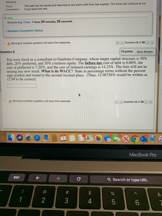  Attempts Force Completion This test can be saved and resumed at