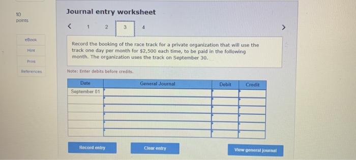 rent on the track facility for six months at a total cost