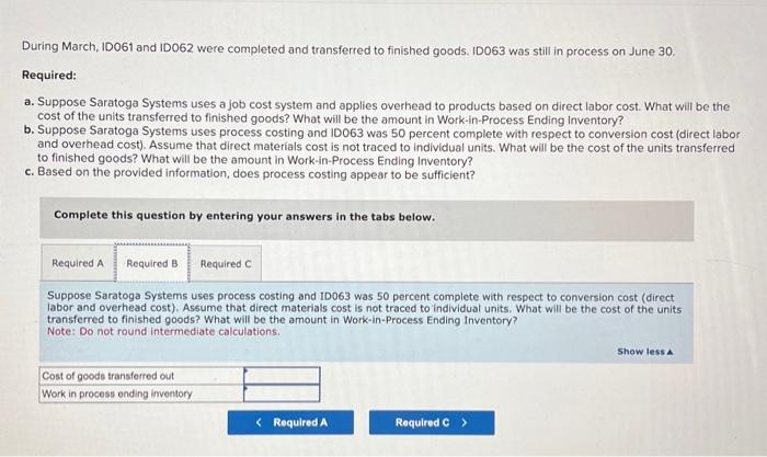 material to be brought to the shop floor before any work begins.