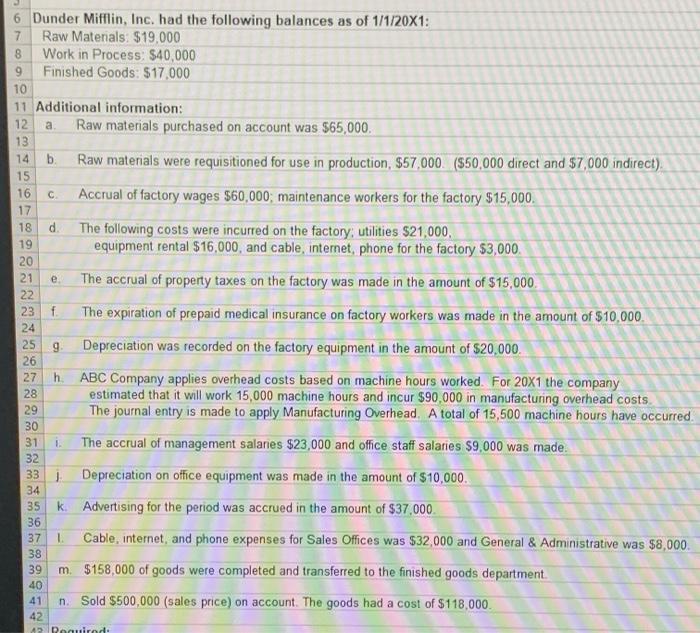  9 a C 19 e 6 Dunder Mifflin, Inc. had the