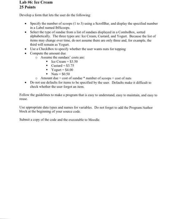 Show all your work and please use Visual Studio to do