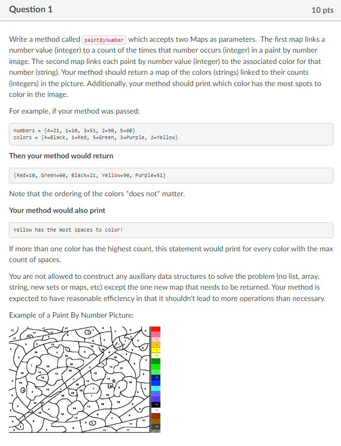 Write a method called which accepts two Maps as parameters. The