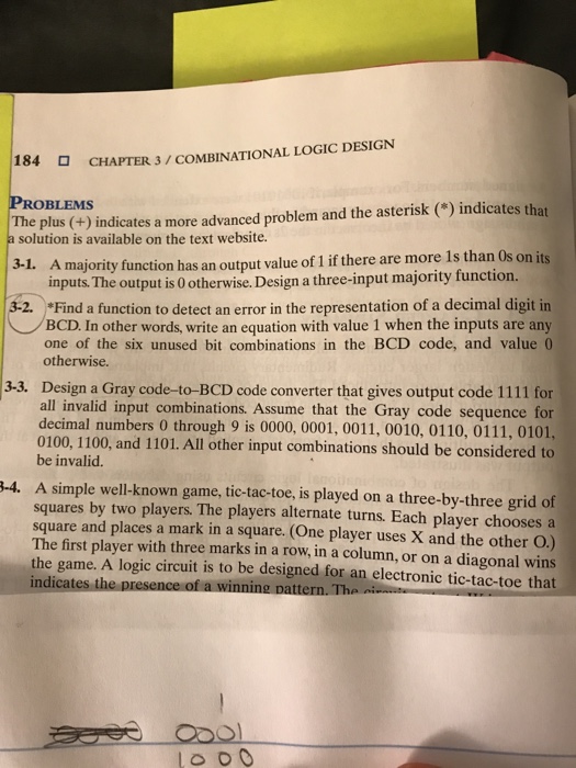  3-3 please 184 O PROBLEMS a solution is available on the