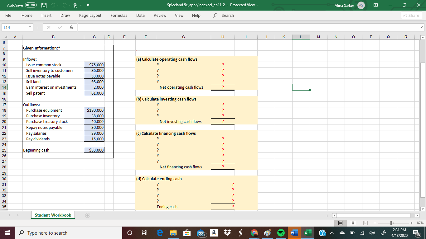 Check your worksheet setup and formulas by changing both the 'Issue common