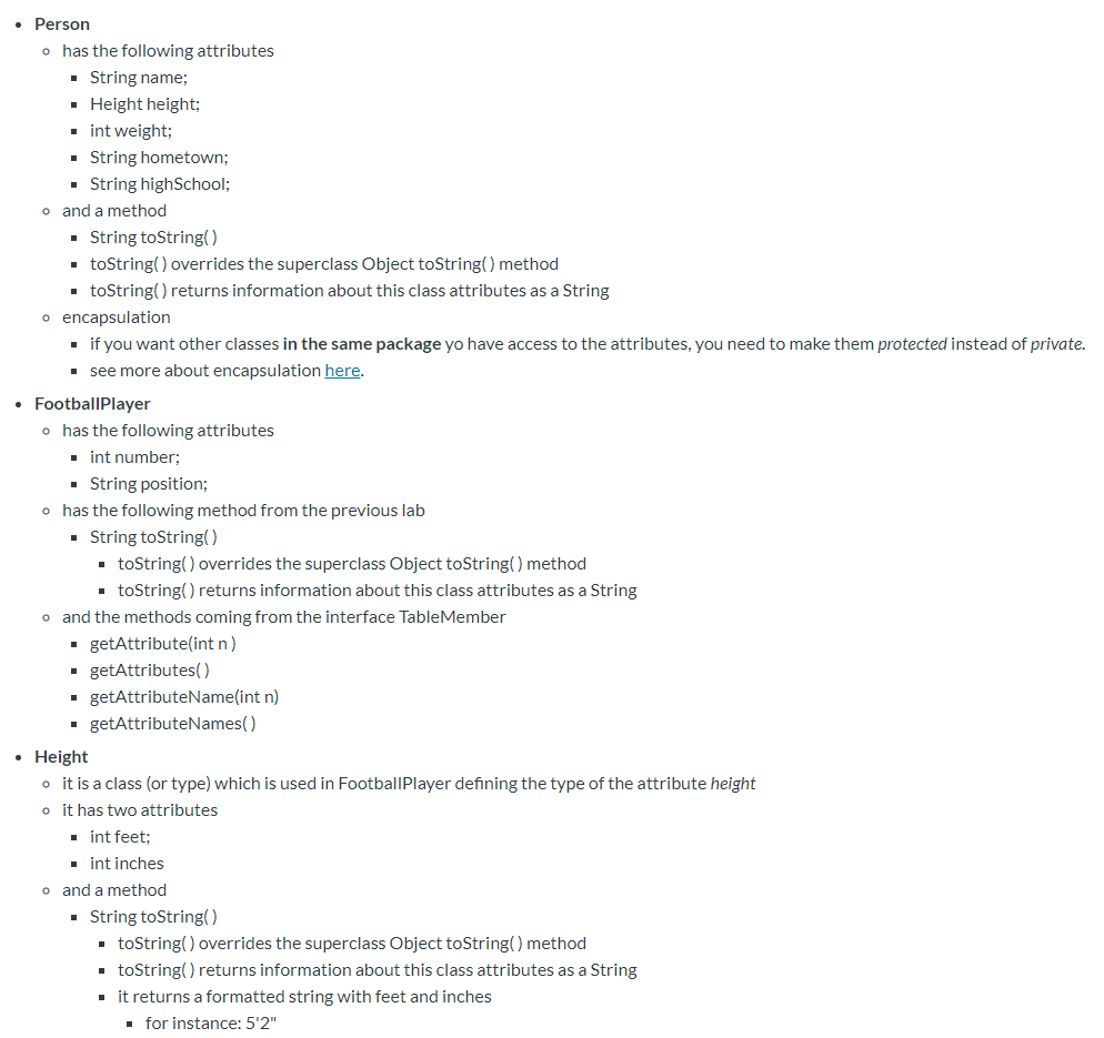any real code for implementation of its methods, it has only the