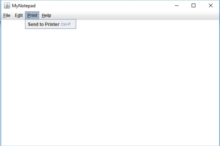 menu includes three menu items. f. Add a separator between each menu